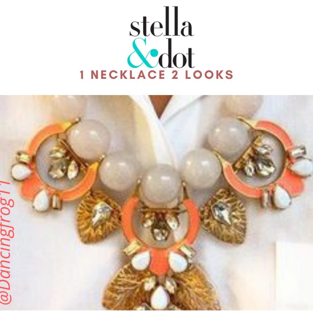Stella & Dot Riviera Flower Petal Necklace